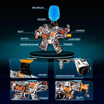 Aimzone Gel Ball Blaster, Gel Gun mp5 orange