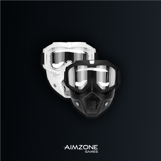 Aimzone 2 Pack Tactical Mask, Detachable Masks with Goggles